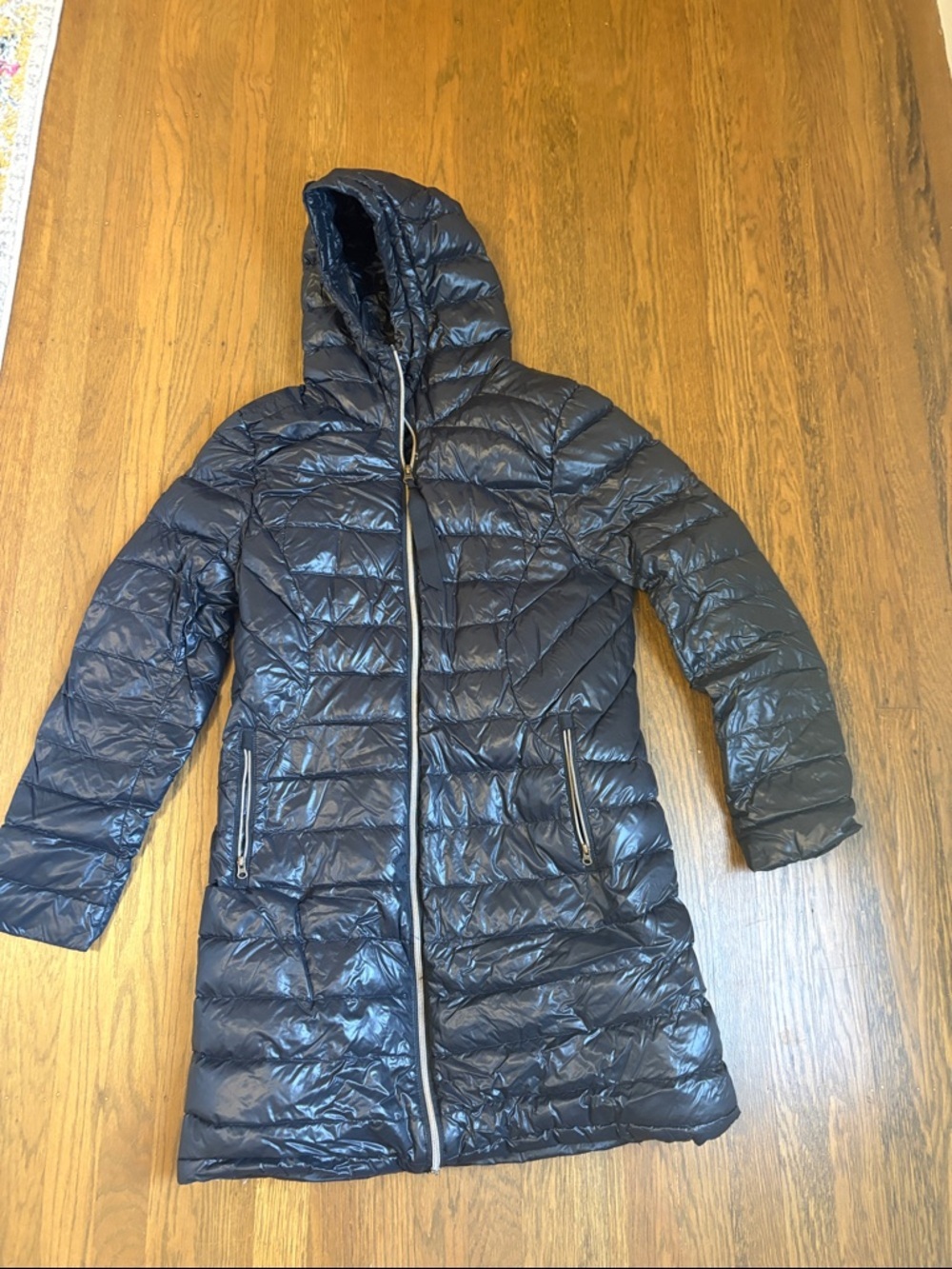 Lululemon athletica Women's Hooded Long Puffer Coat - Black size 10